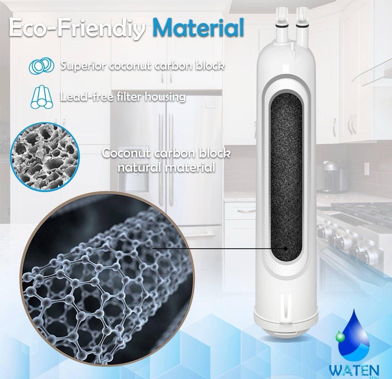 WATEN H20 WATER REPLACEMENT FILTER #4396841*, #43968710, EDR3RXD1*