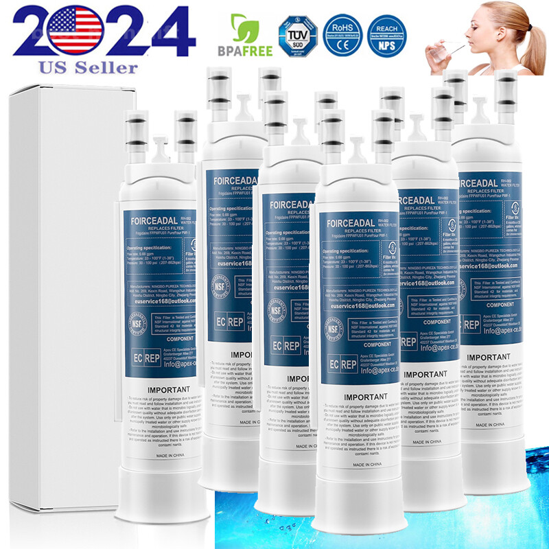 1/2/3/4/5/6pcs Replacement For Frigidaire FPPWFU01 Water Ice Refrigerator Filter