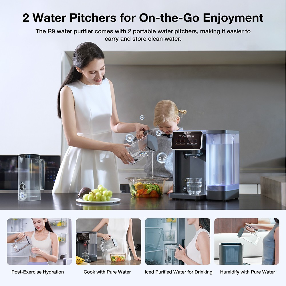 JIMMY R9 Water Filters Reverse Osmosis Water Purifier 3s Heating 7 Temperature