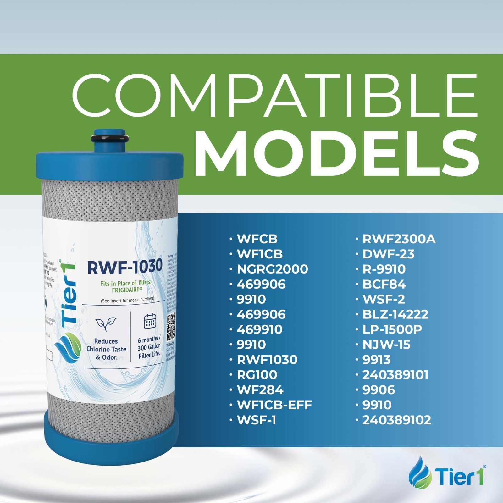 Fits Frigidaire WFCB WF1CB Comparable Tier1 Refrigerator Water Filter 6 Pack