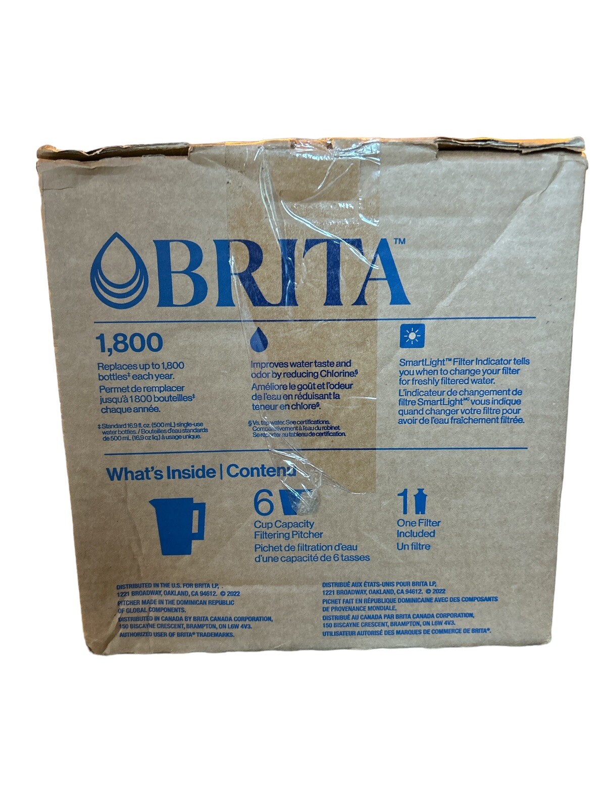 Brita Metro Pitcher Bright White 6 Cups New In Box