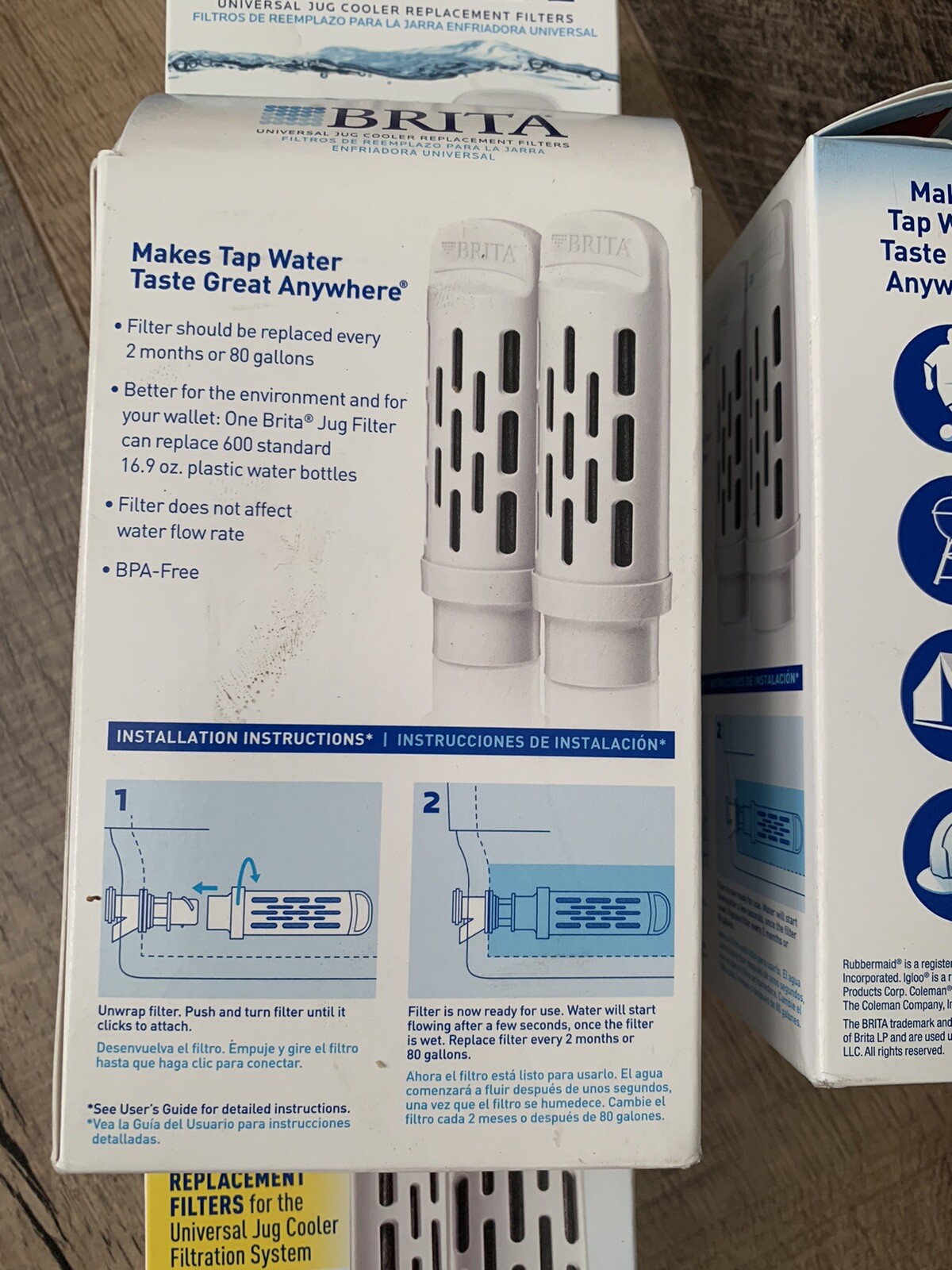 4x 2 Packs Brita Universal Jug Cooler Replacement Filters #JUGRPLB4
