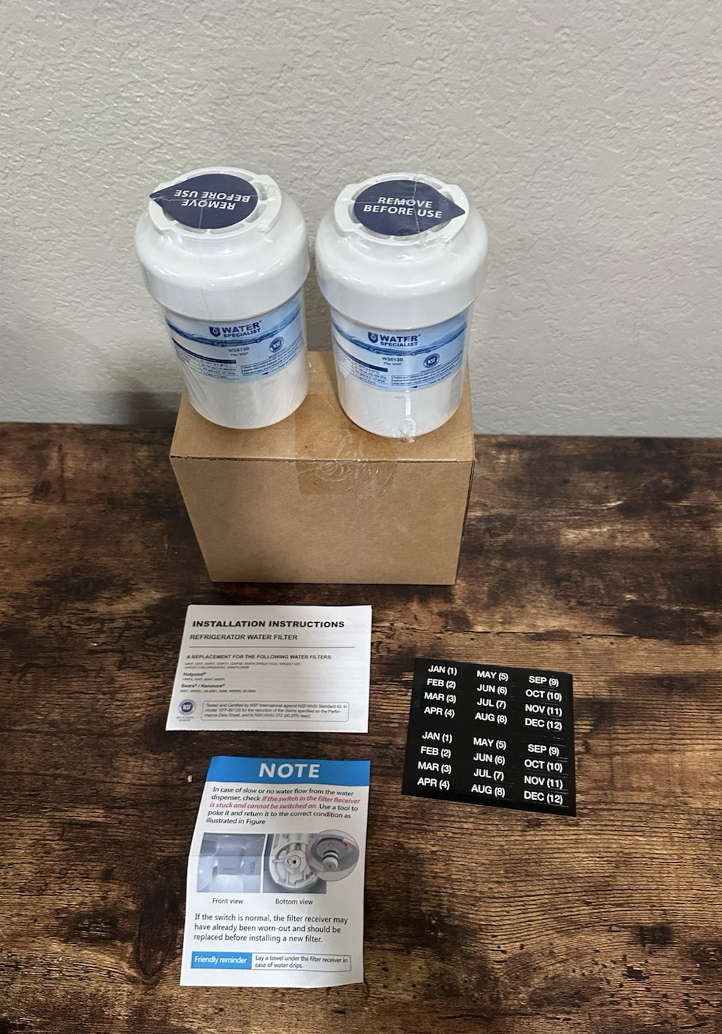 Water Specialist WS613B Replacement for GE MWF SmartWater MWFP 2-Pack Filters
