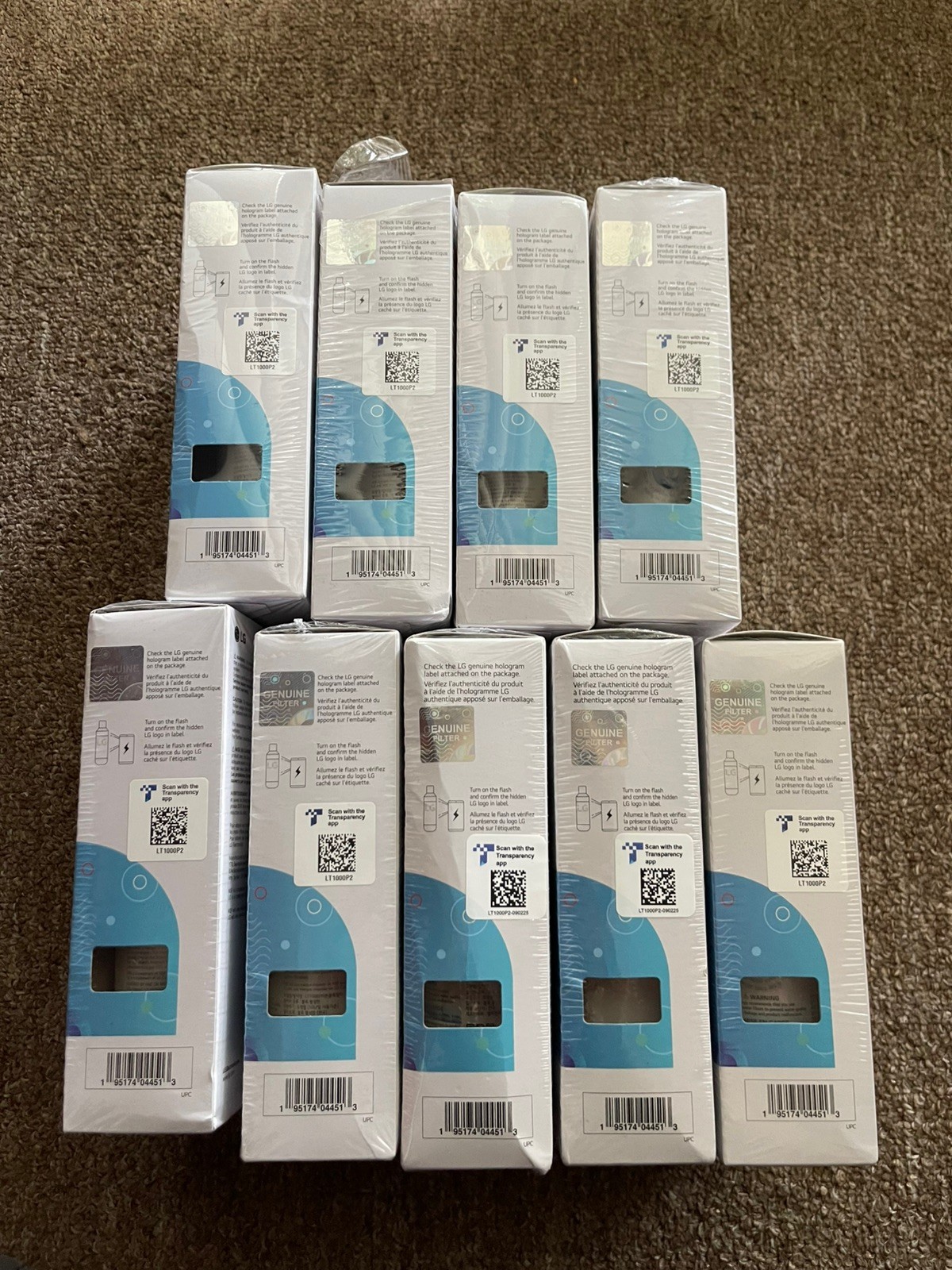 LG LT1000P2 6-Month / 200 Gallon Refrigerator Replacement Water Filter 2 Pack