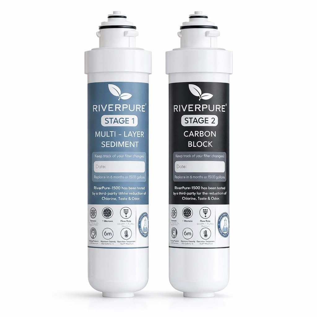 Water Filter Replacement 1500G Two Stage Compatible Avalon Cooler RIVERPURE Lead