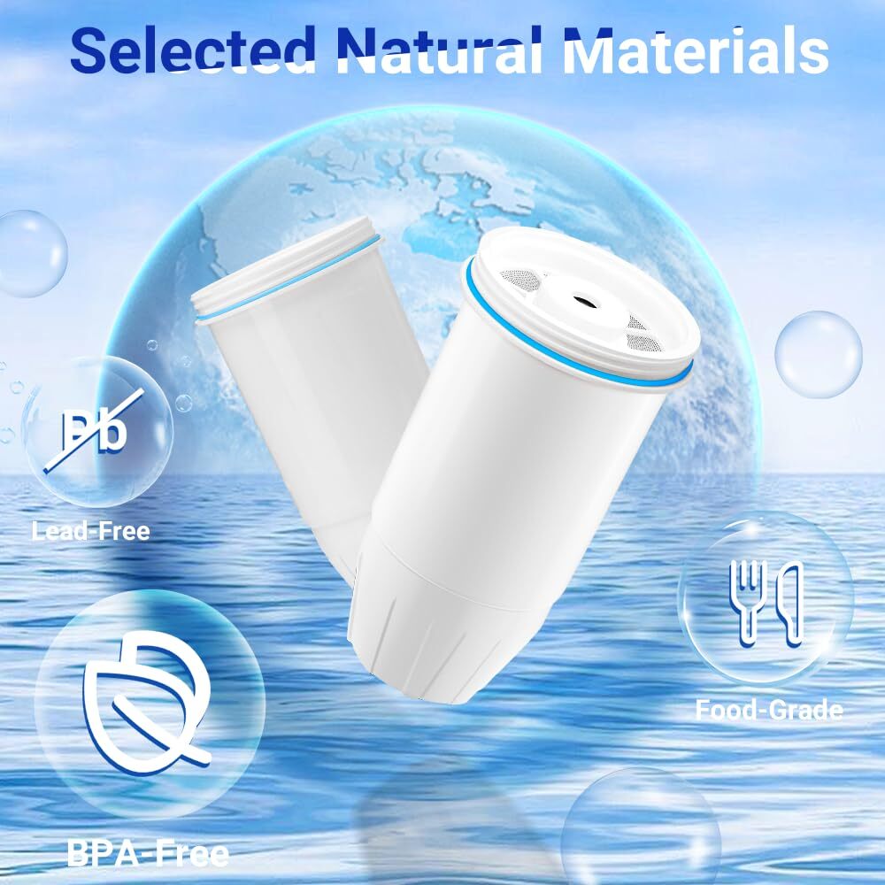 Water Filter Compatible with Zero Pitcher and Dispenser ZR-001 ZR-017 ZR-004 …