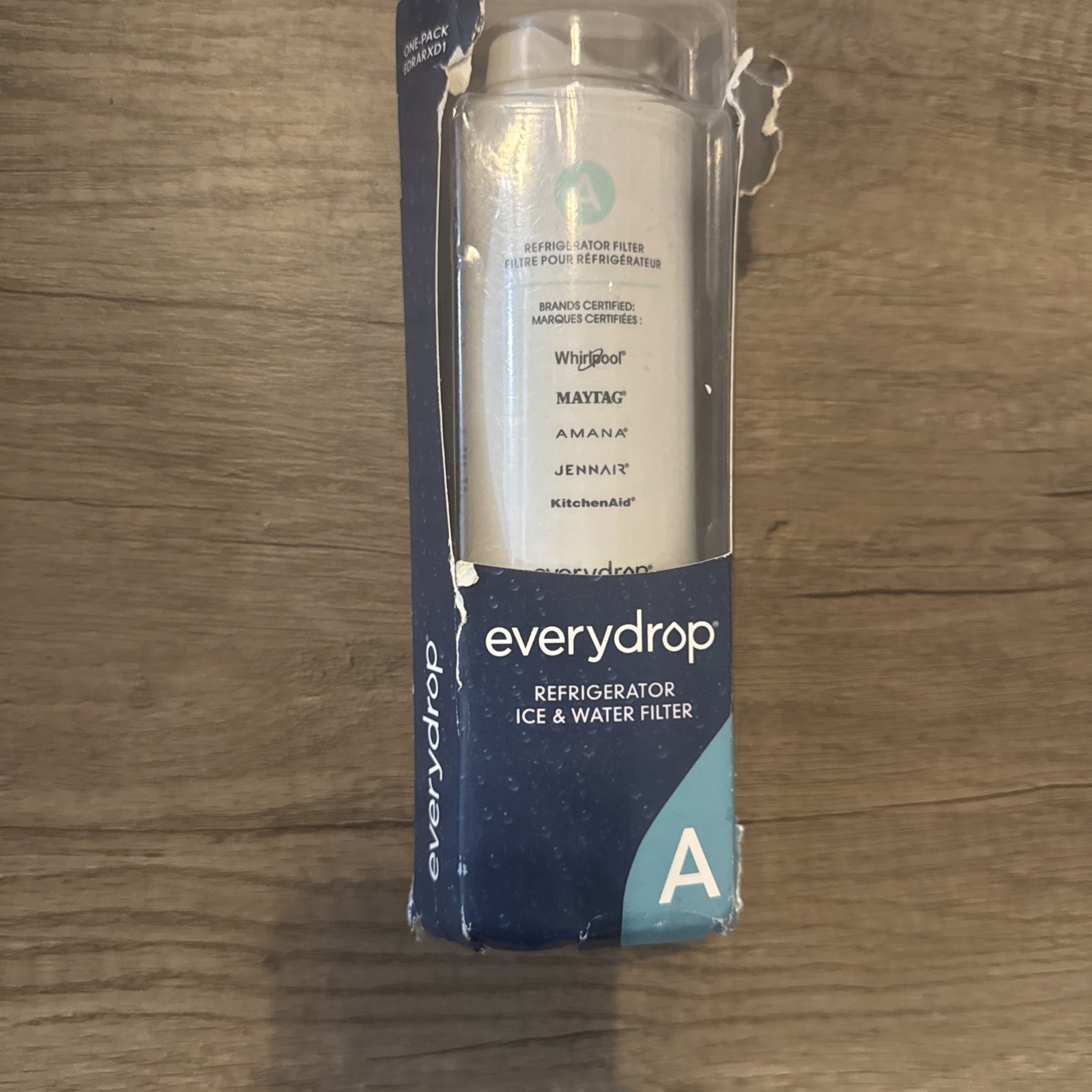 Everydrop Whirlpool A EDRARXD1 Ice & Water Single Filter, Whirlpool Maytag Amana