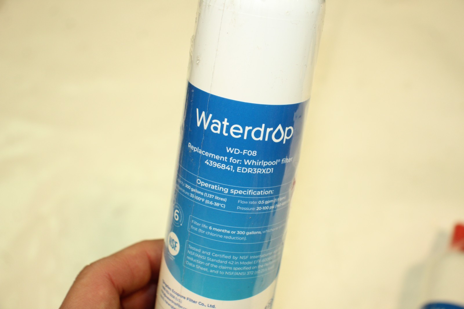 Lot of 2 Waterdrop WD-F08 Water Filter