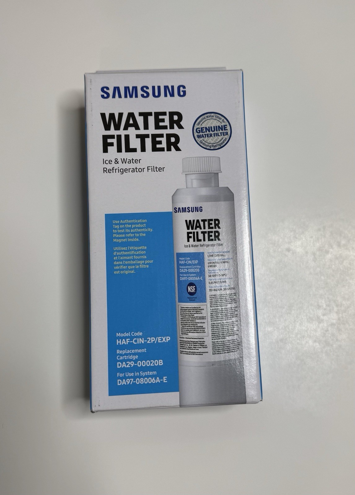 Samsung Refrigerator Water Filer – HAF-CIN-2P/EXP
