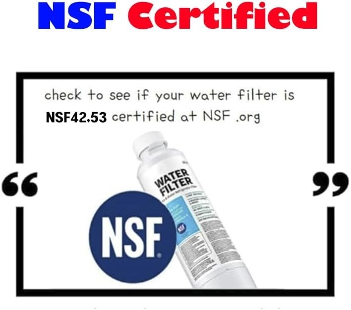 Crystal-Clear Water Filter Replacement, 99% Reduction
