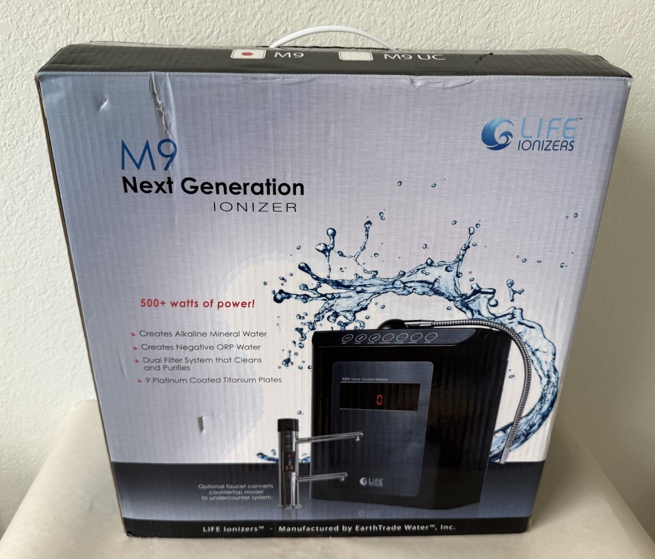 LIFE IONIZERS M9 NEXT GENERATION *Alkaline Water Ionizer NEW Open Box