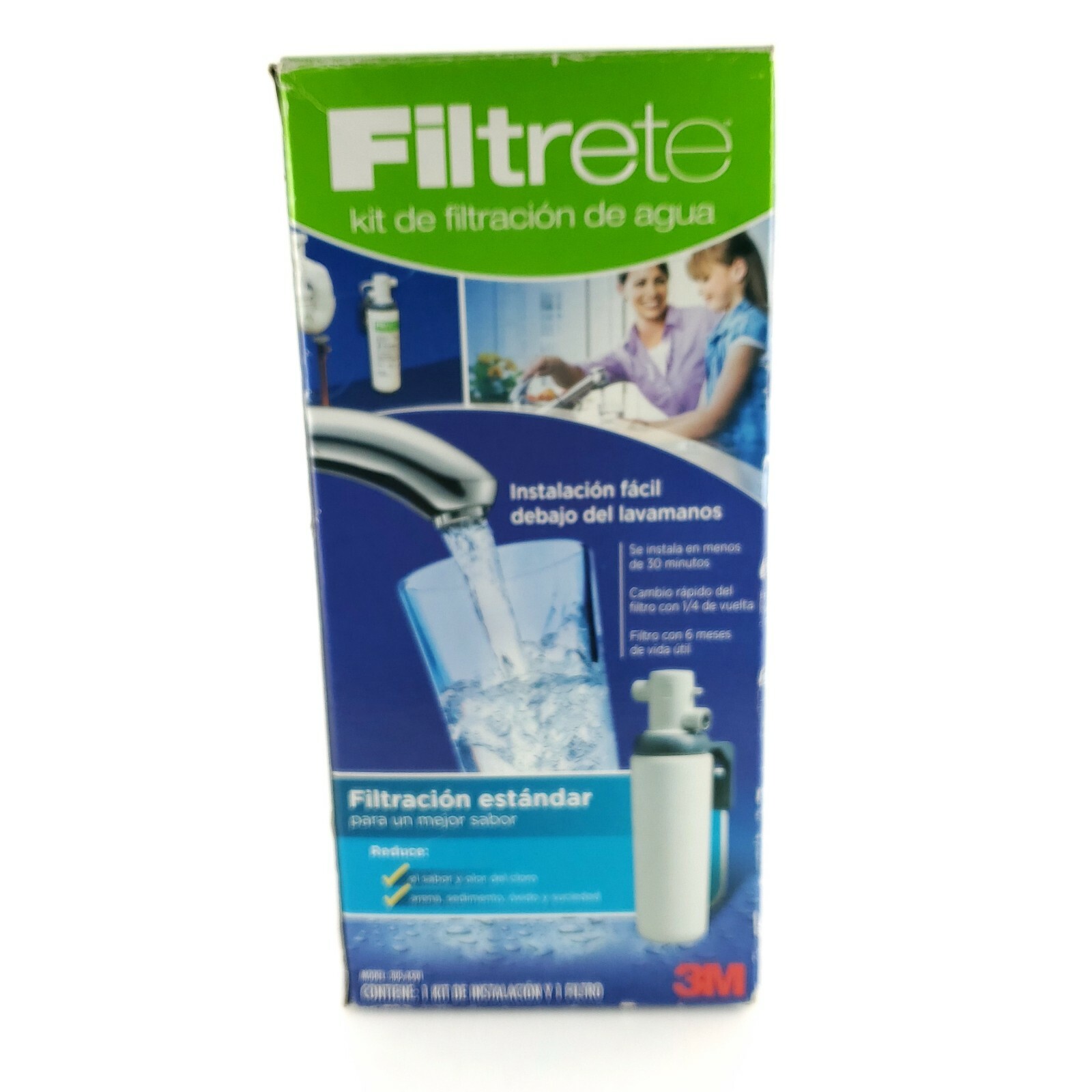 Filtrete Water Filtration Kit Easy Installation Under The Sink White USA Seller
