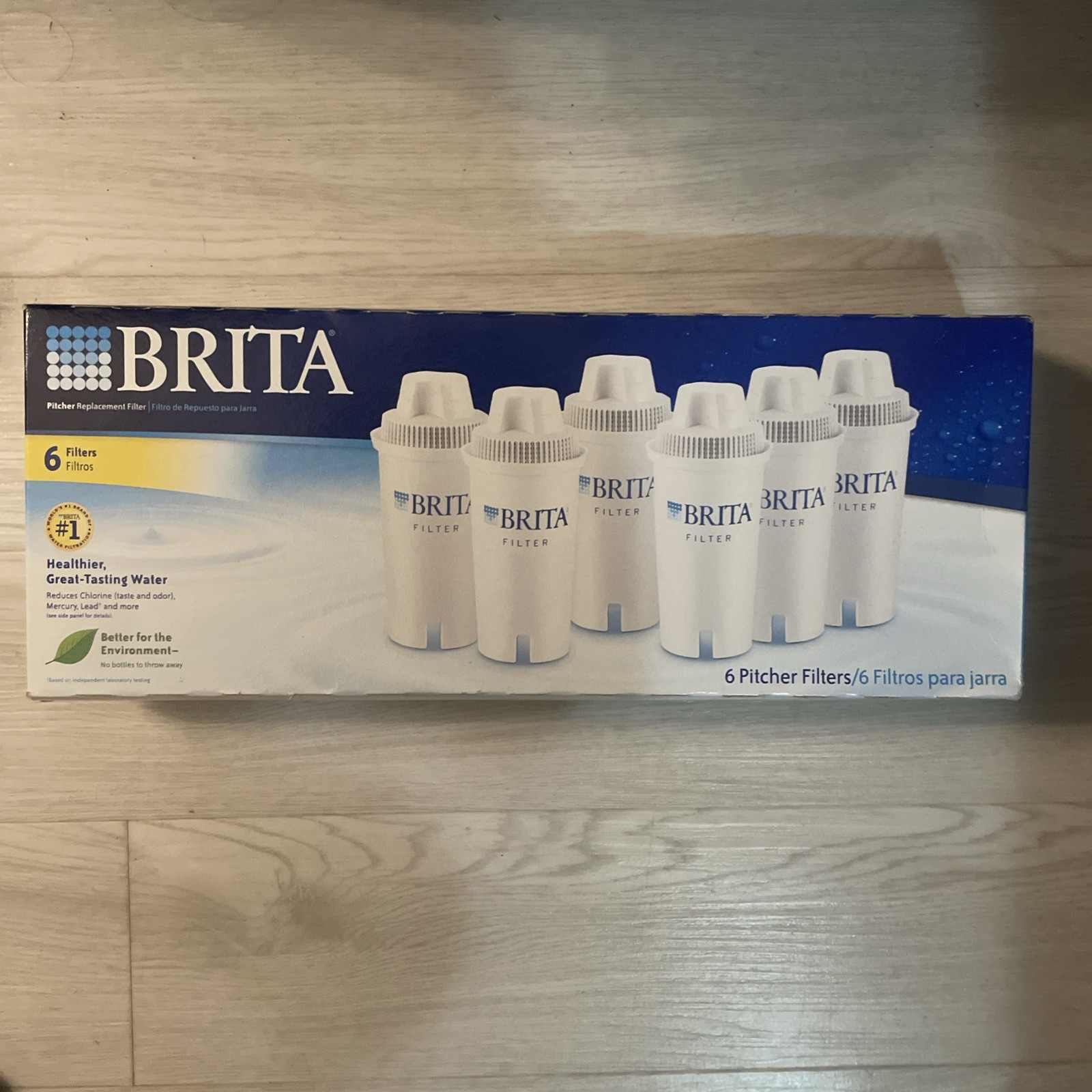 NIB Brita 6Ct Filter Replacement Fits All Brita Filters Pitchers & Dispensers