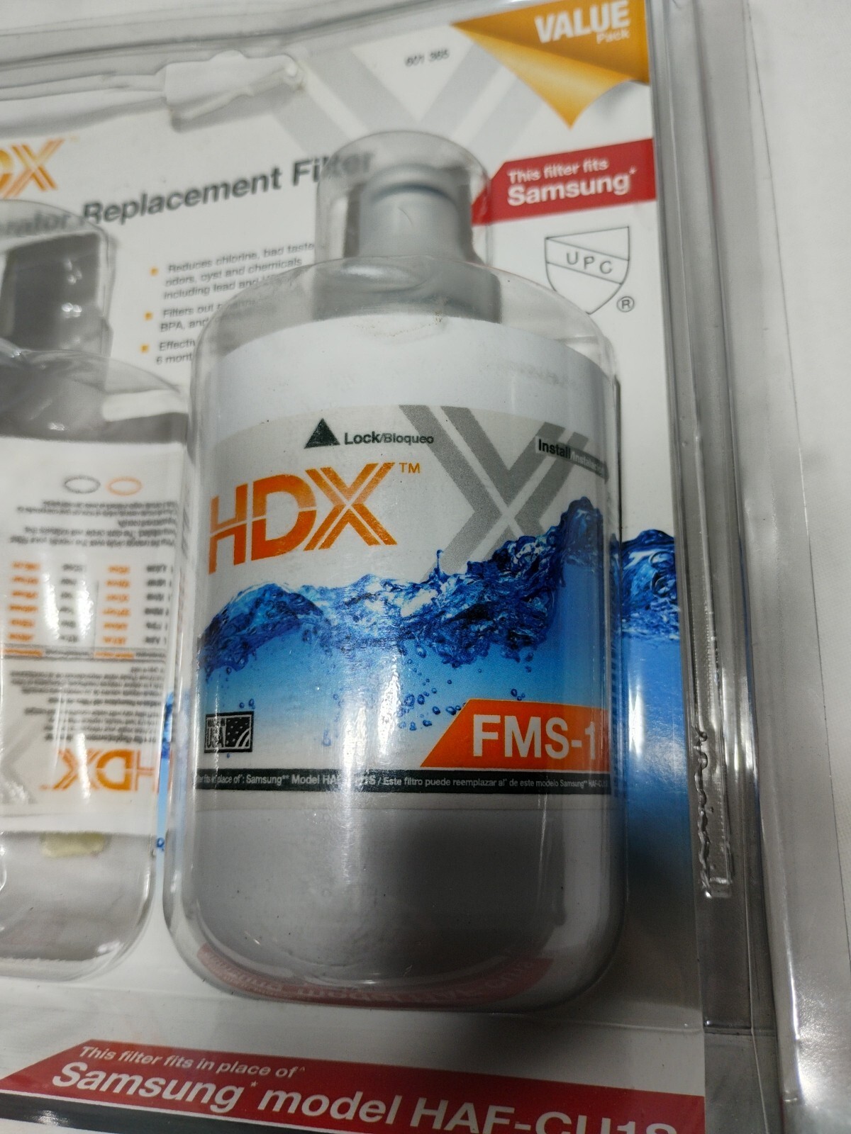 (1) x HDX (FMS-1 ) Refrigerator Replacement Filter , For Samsung HAF-CU1S