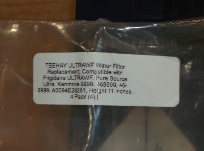 LOT OF 4 (2 PACKS OF 2) TEEHAY ULTRAWF WATER FILTER FOR FRIGIDAIRE KENMORE