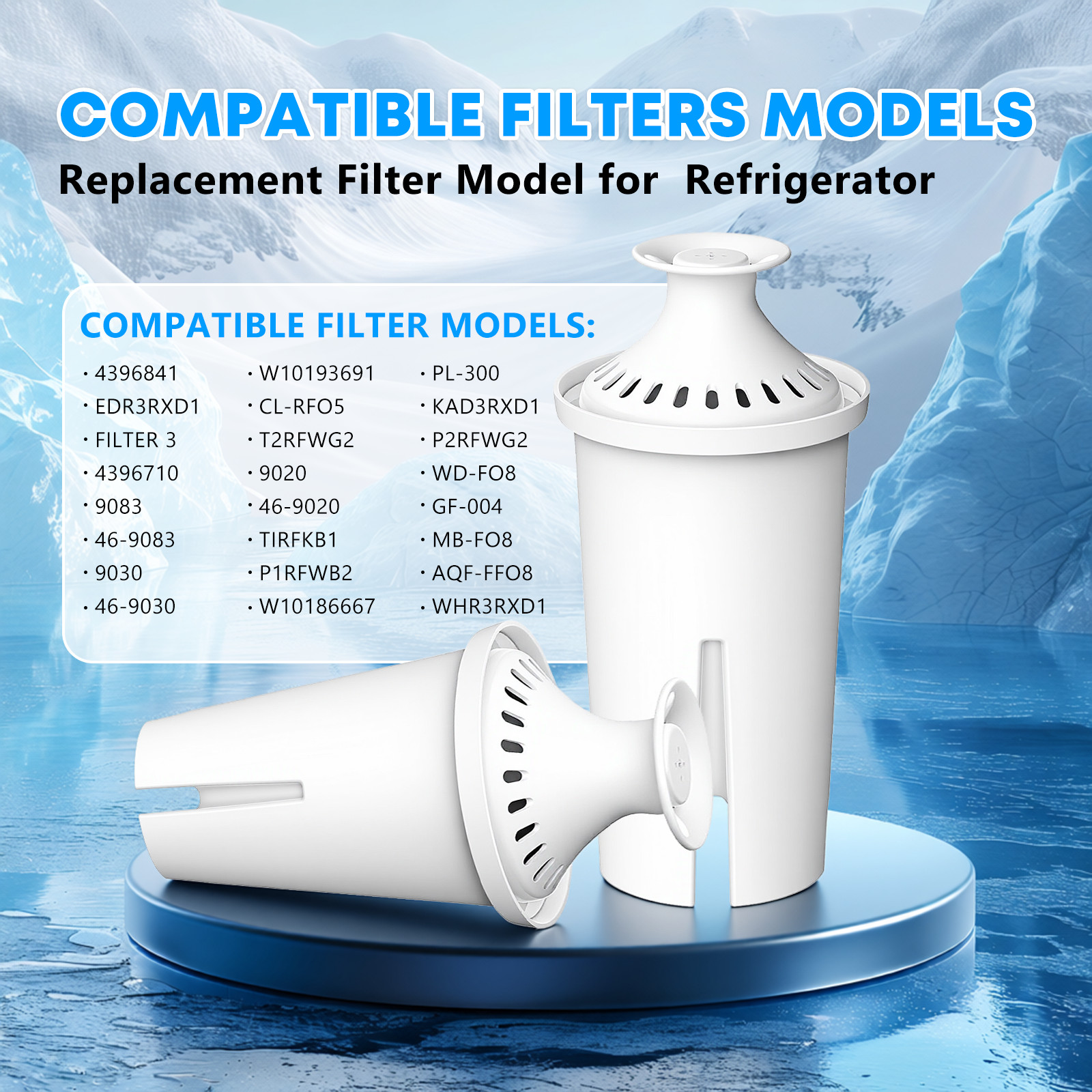 6 Pack Fit For Brita Classic OB21/OB03 987554 35503 42432 Pitcher Water Filter