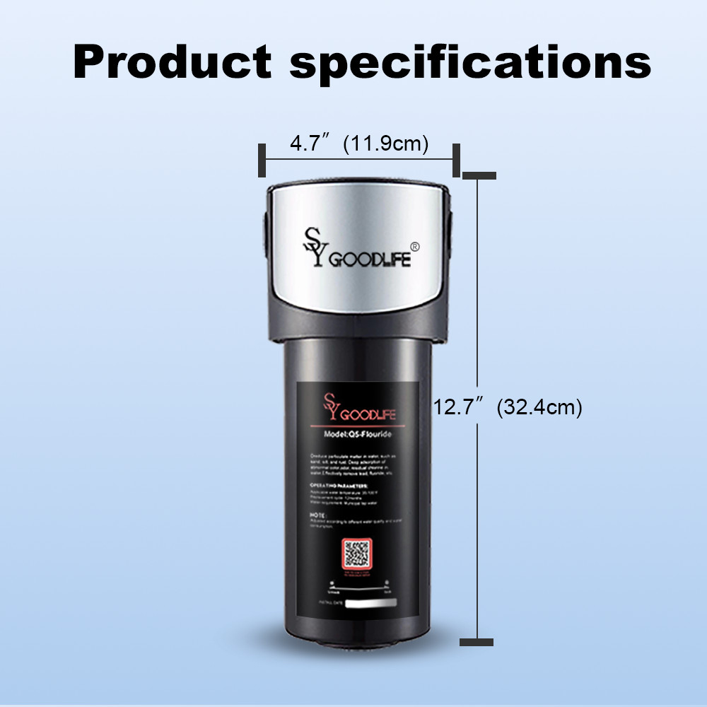 SY GOODLIFE Q5-F Direct Connect Remove Flouride Under Sink Water Filter System