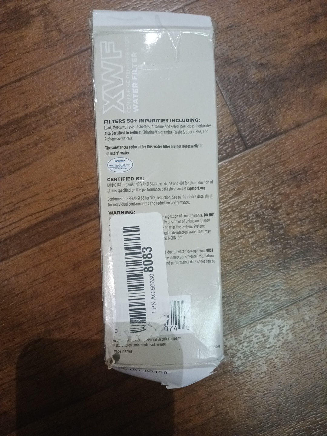 1Pack GE XWF Replacement XWF Appliances Refrigerator Water Filter New Box Damage