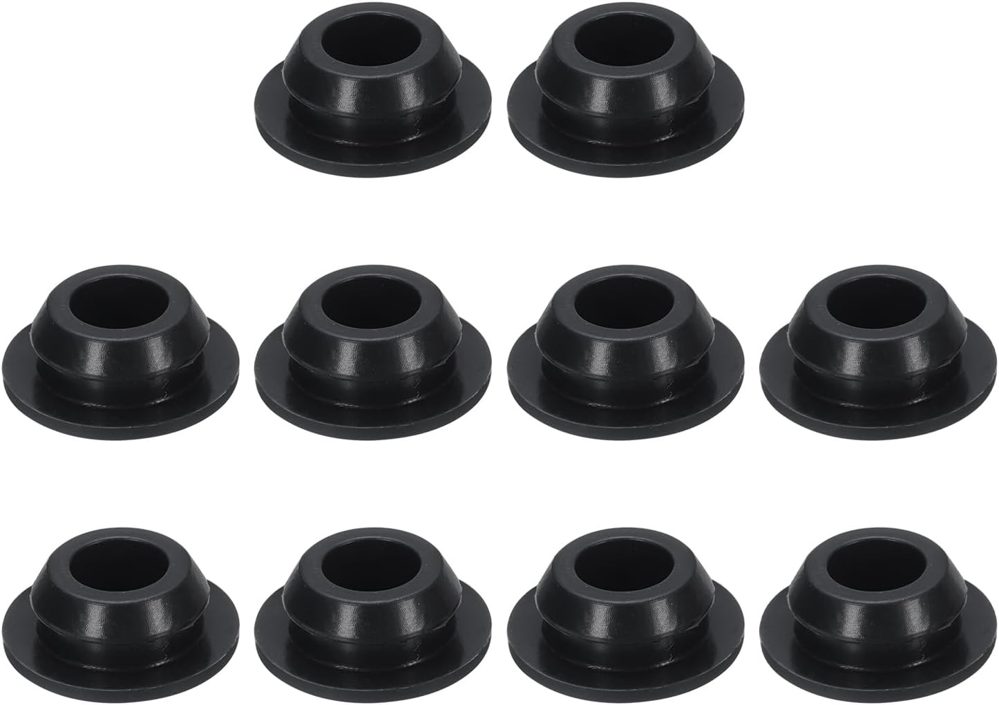 10Pcs 7/16 Inch Black Button Hole Plugs – Fit 10Mm Hole, Snap-In Locking, Waterp