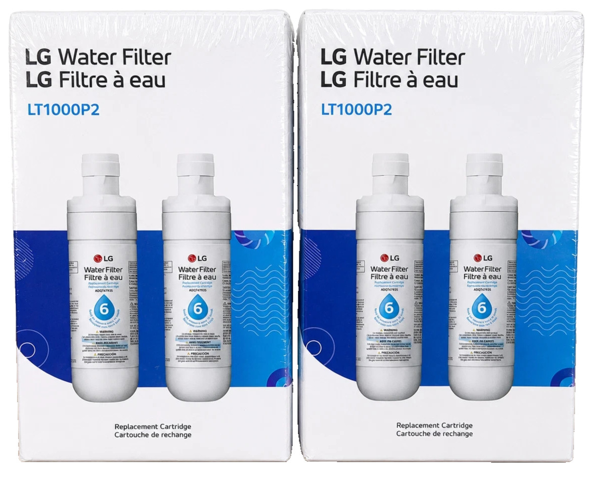 (Lot of 4) Genuine LG Water Filter LT1000P2 6-Month 200 Gal Refriger Replacement
