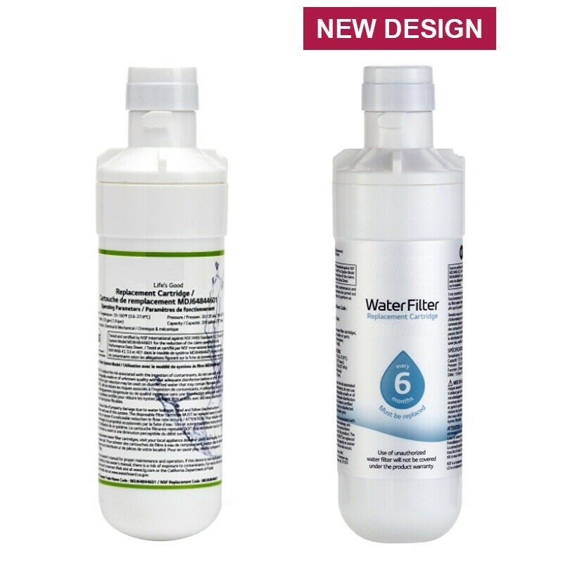 6Pack For LG LT1000P Refresh Refrigerator Ice Water Filter ADQ747935 GF-D706BSL
