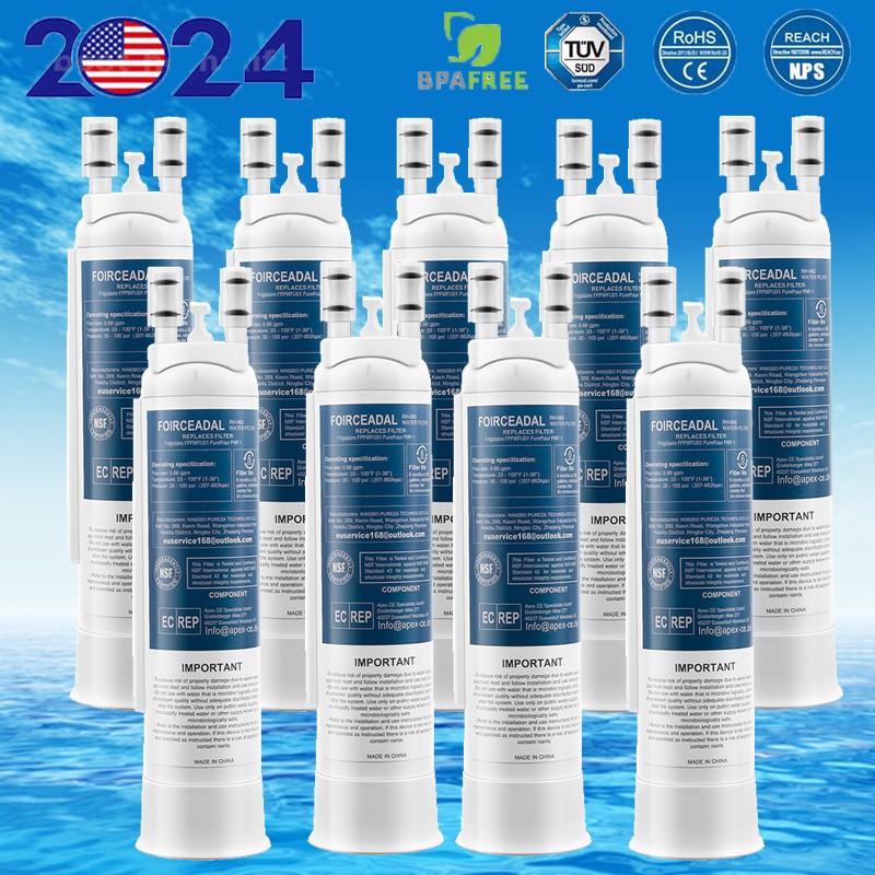1-8 Pack For PurePour PWF-1 Filter Frigidaire FPPWFU01 Water Filter Refrigerator