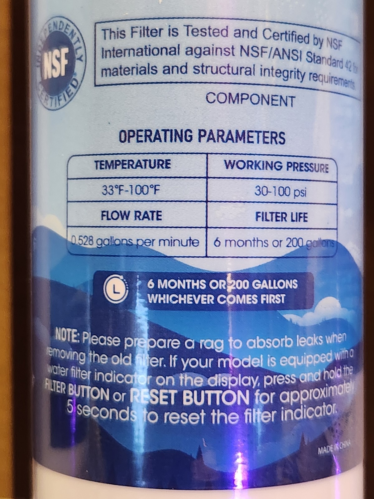 Marriotto MR022 Replacement Refrigerator Water Filter – Pack Of 3 – New Sealed