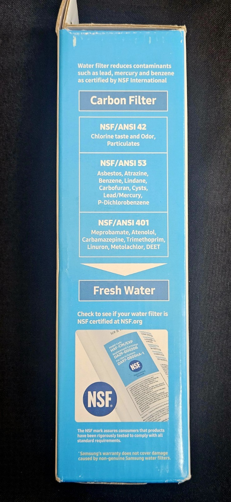 Samsung DA29-00020B HAF-CIN/EXP Refrigerator Water Filter Replacement Cartridge