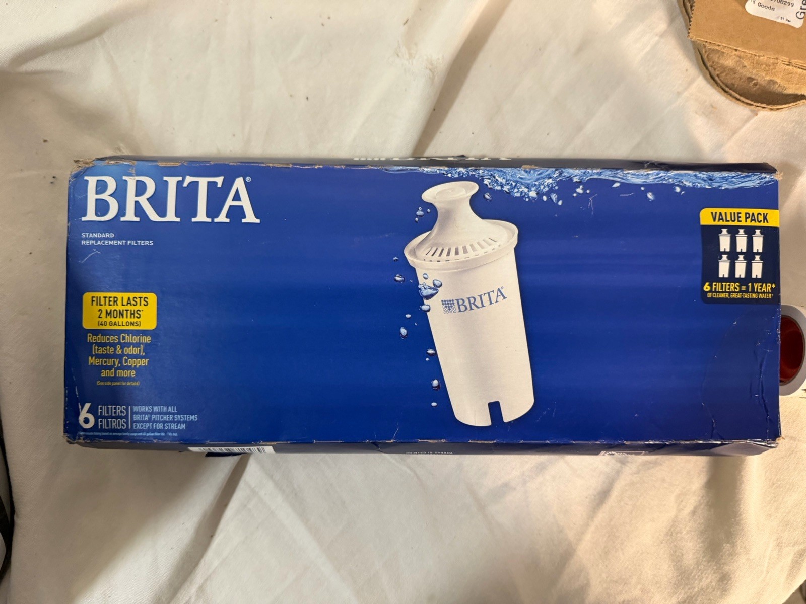 Brita 36417 Replacement Water Filter – 6 Pack