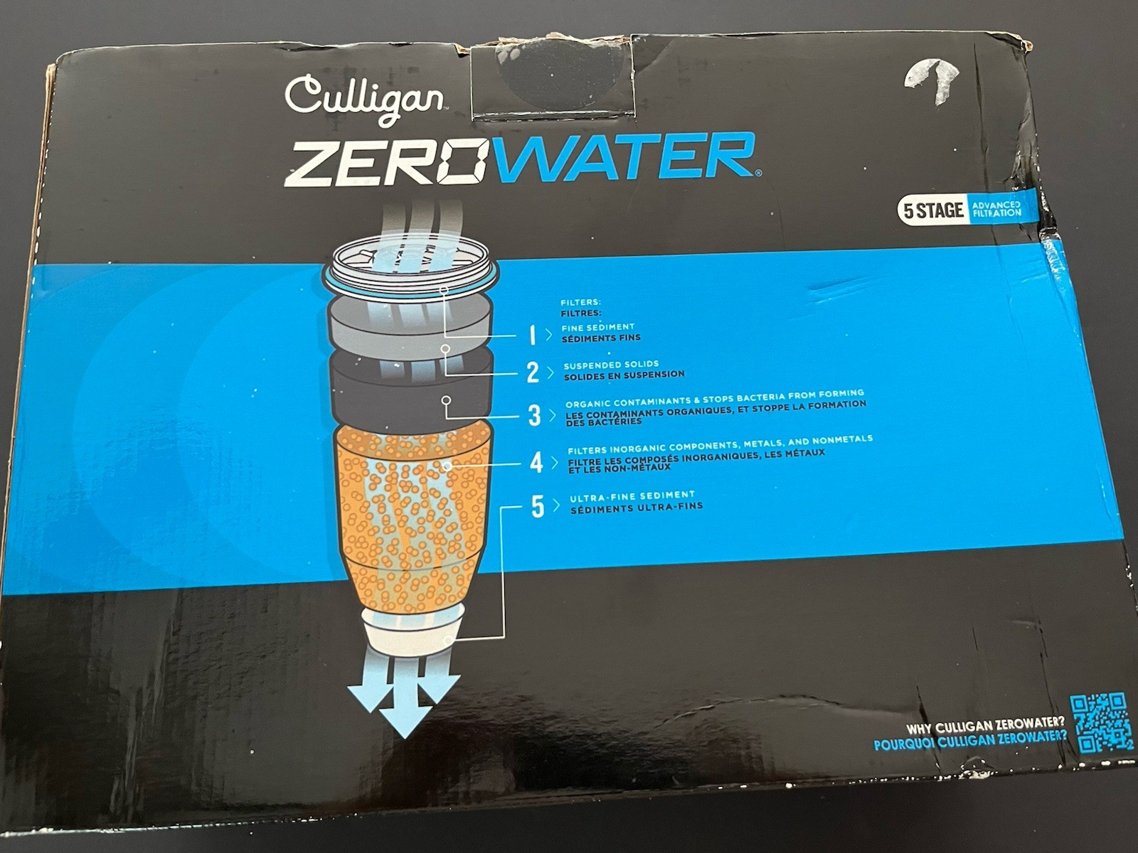 Culligan ZeroWater 23-Cup Dispenser Ready-Pour 5-Stage Water Filter