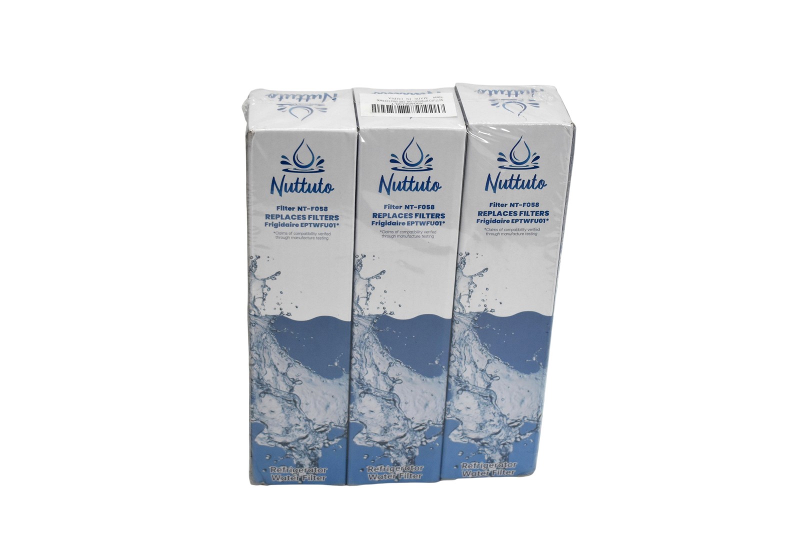Nuttuto Fridge Filter 3 Pack White NT-F058 For Aquarius EPTWFU01 New