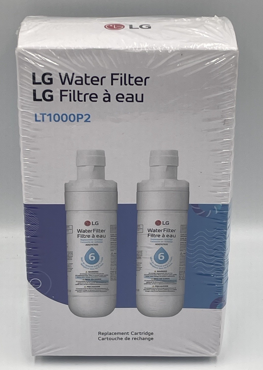 2 pack Genuine LG LT1000P2 Refrigerator Water Filter ADQ747935 **NEW SEALED**
