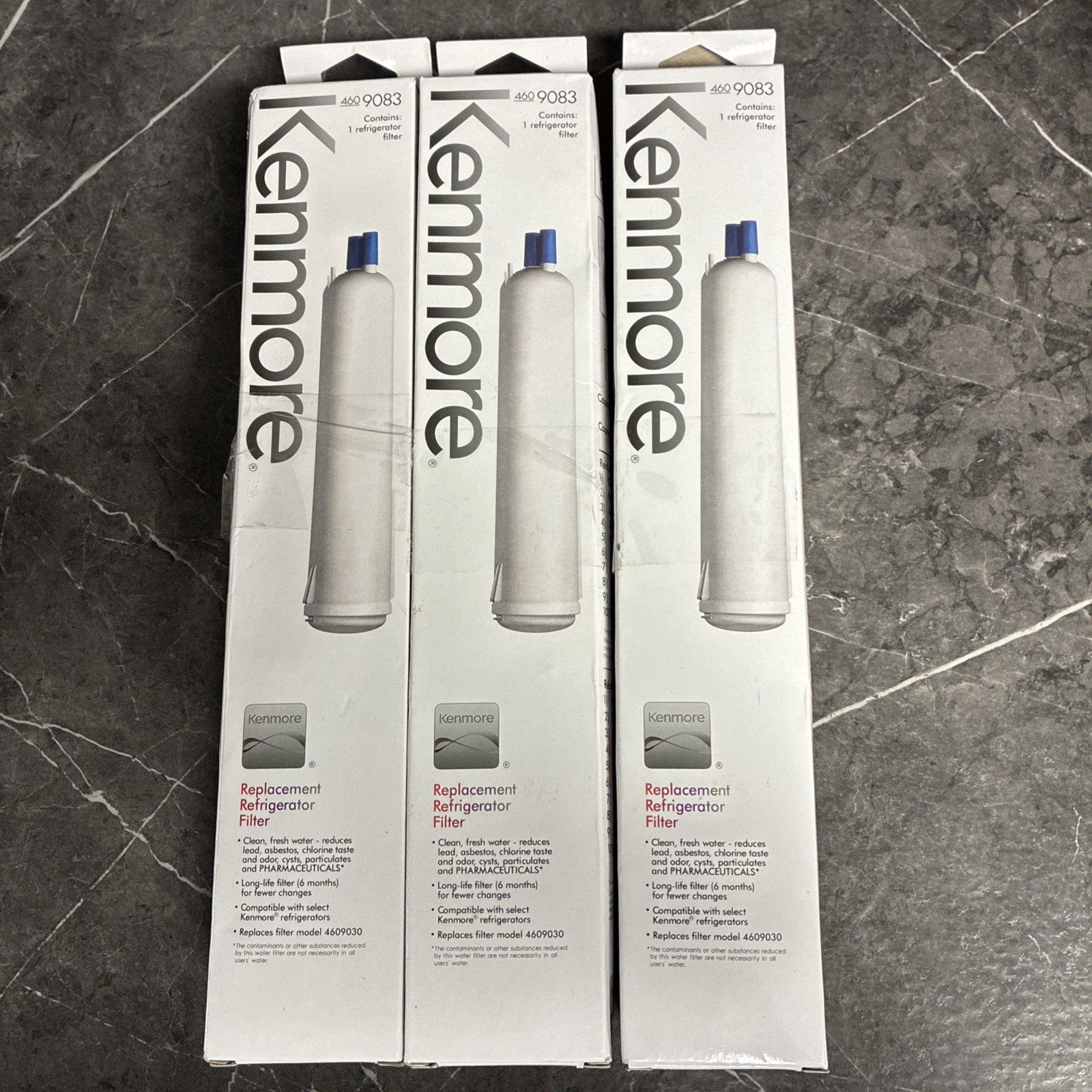 3Pack Kenmore 9083 469083 9020 Replacement Refrigerator Cartridge Water Filter