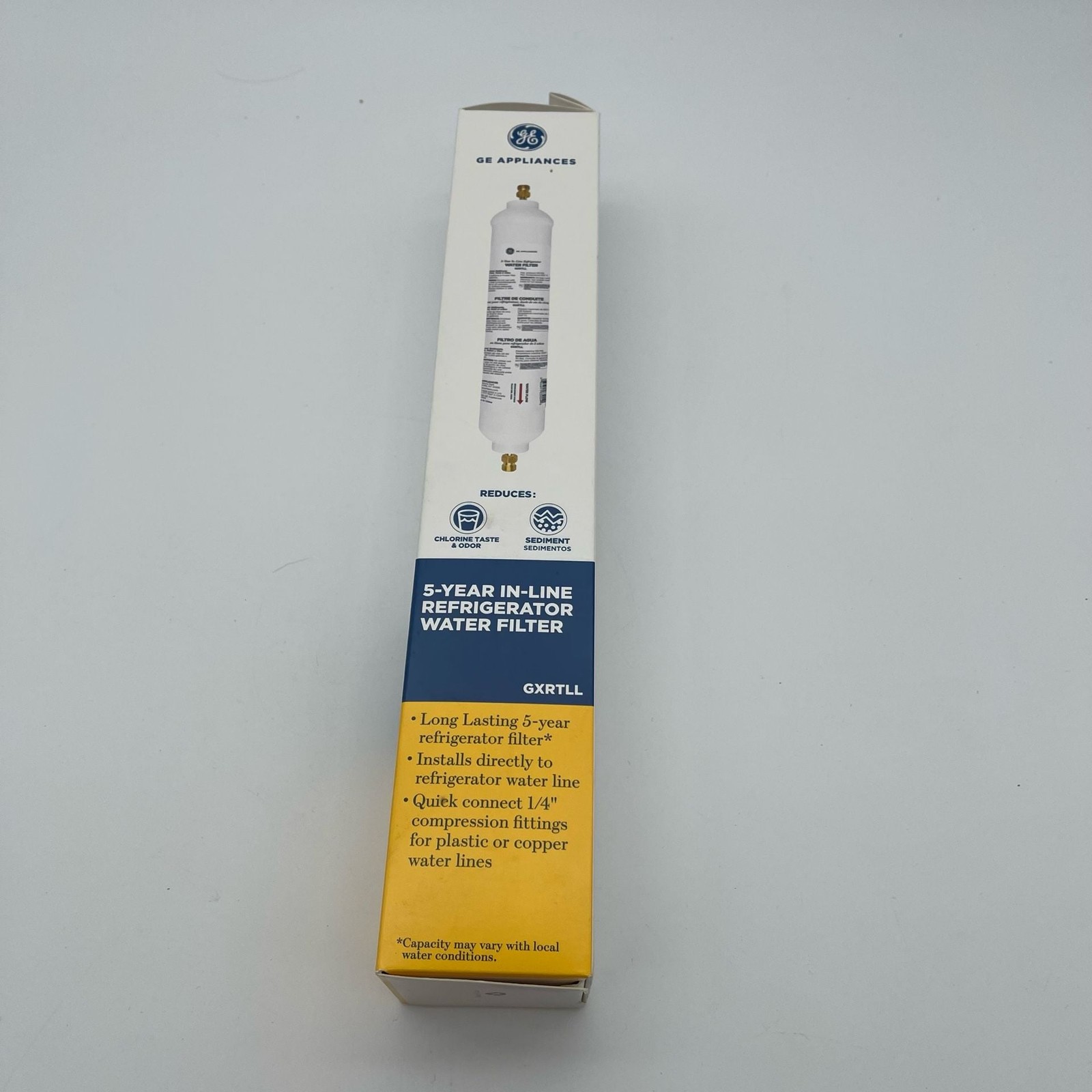 GE Appliances GXRTLL 5-Year In-Line Refrigerator Water Filter