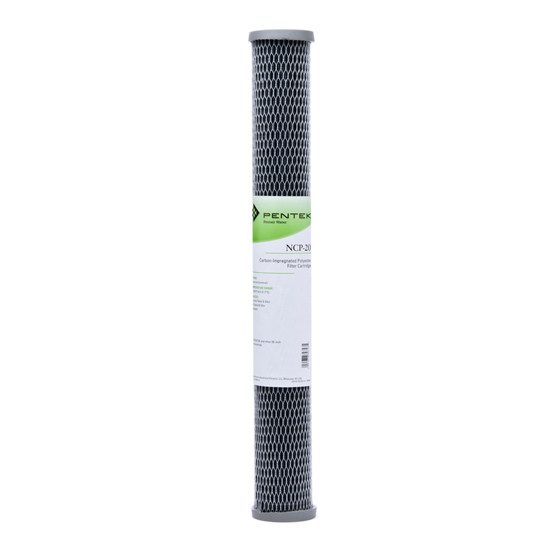 Pentek NCP-20 10 Micron Standard 20 x 2.5 Inch Carbon Impregnated Water Filter