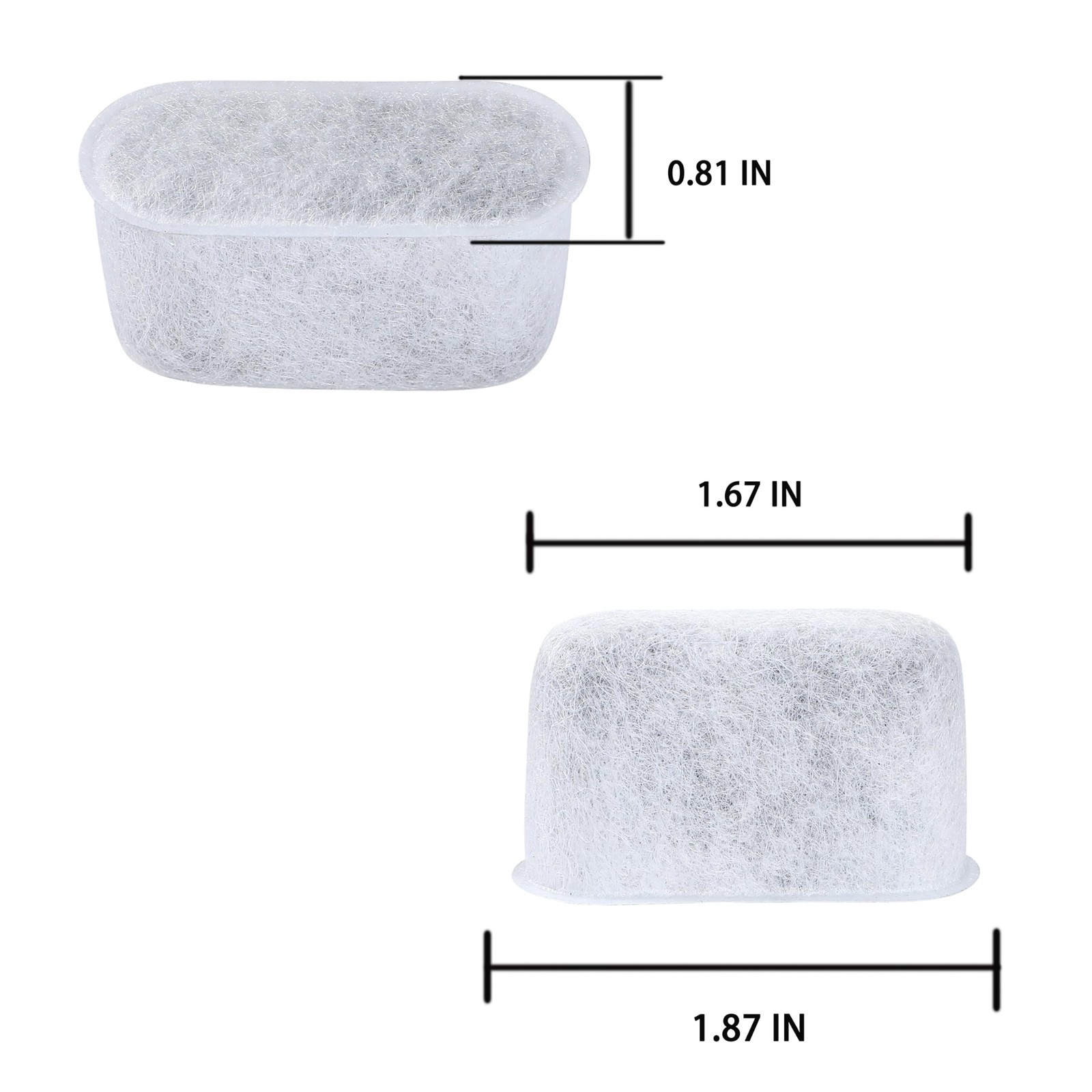 Charcoal Water Filter for Cuisinart SS-10, SS-15, 12 Count (Pack of 1), GRYE