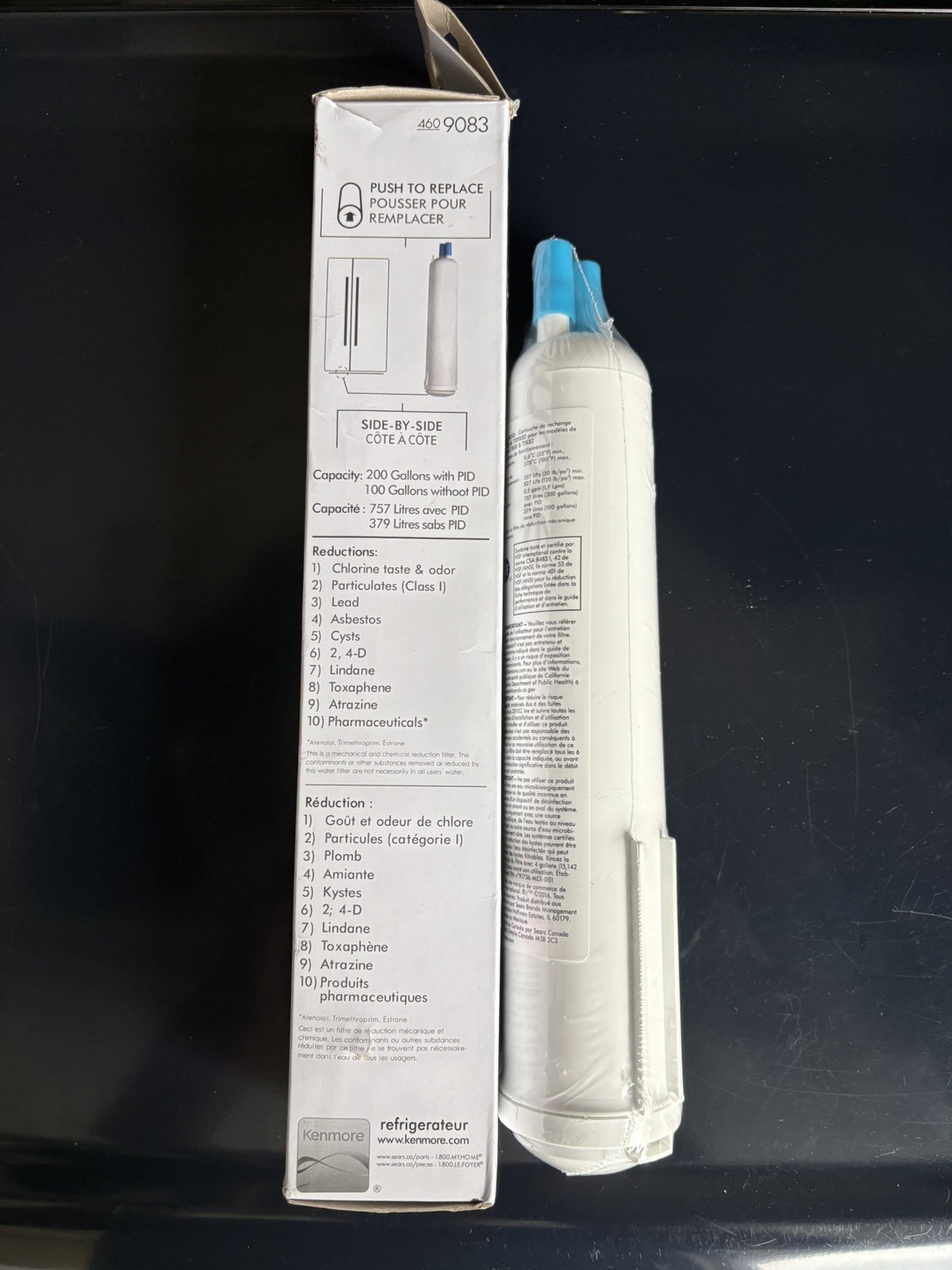Kenmore 460-9083 9083 Replacement Refrigerator Water Filter Bundle of 2