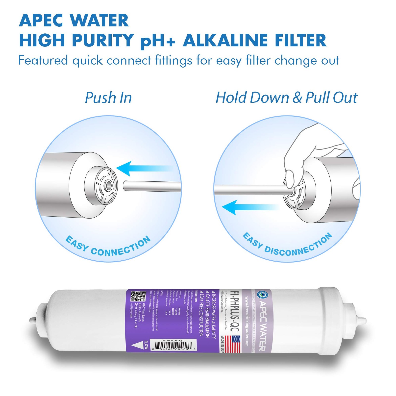 Systems PHPLUSKIT-14 US MADE 10″ Alkaline High Purity pH+ Calcium Carbonate I…