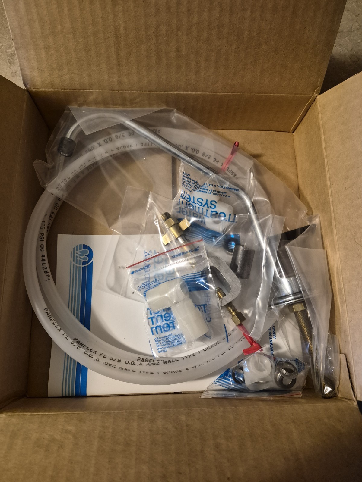 Amway E-9234 Water Treatment System Auxiliary Faucet Kit INCOMPLETE
