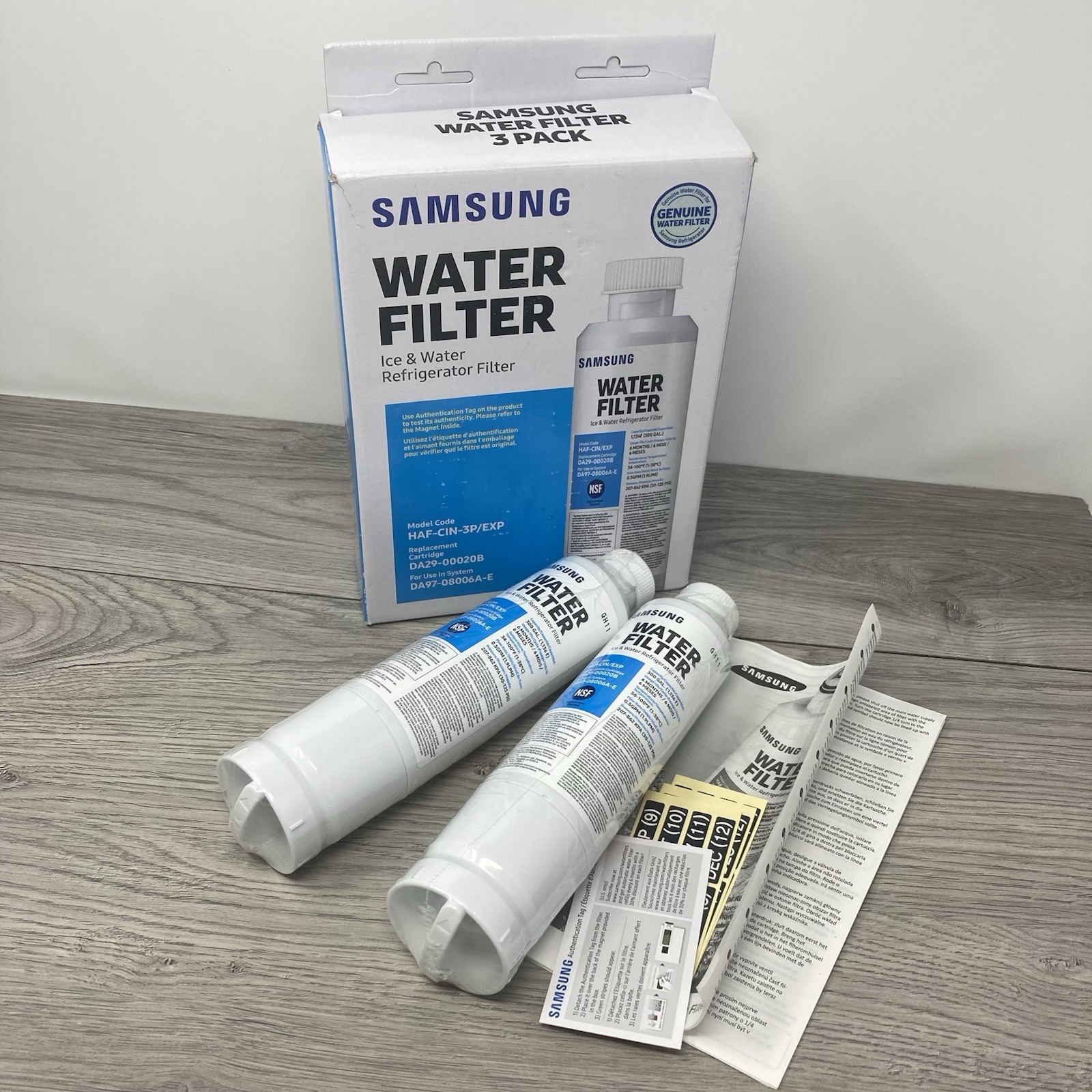 2 Pack Of Samsung HAF-CIN-3P/EXP Ice & Water Refrigerator Filters (Missing 1)