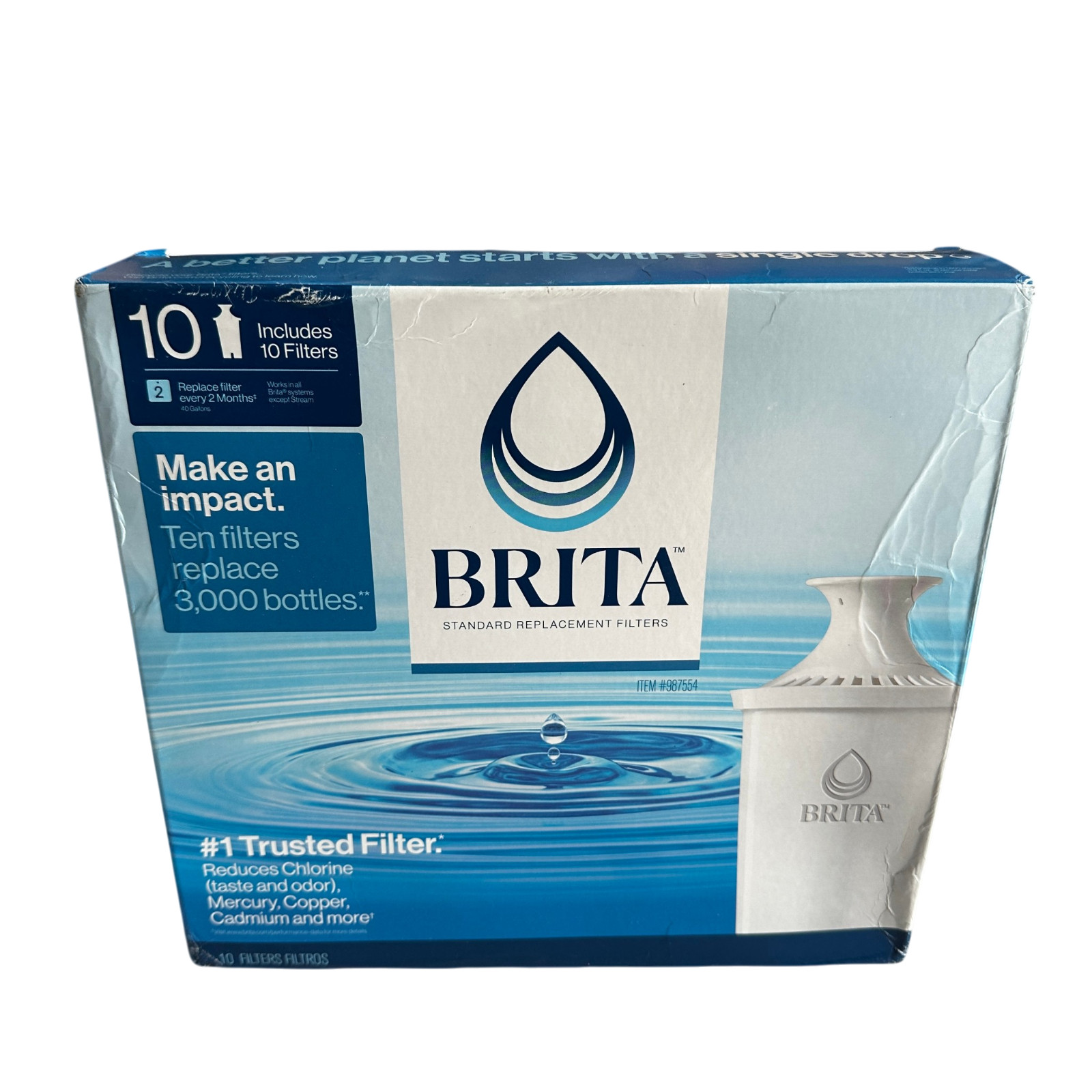 Brita Standard Pitcher Replacement Filters 10 Pack
