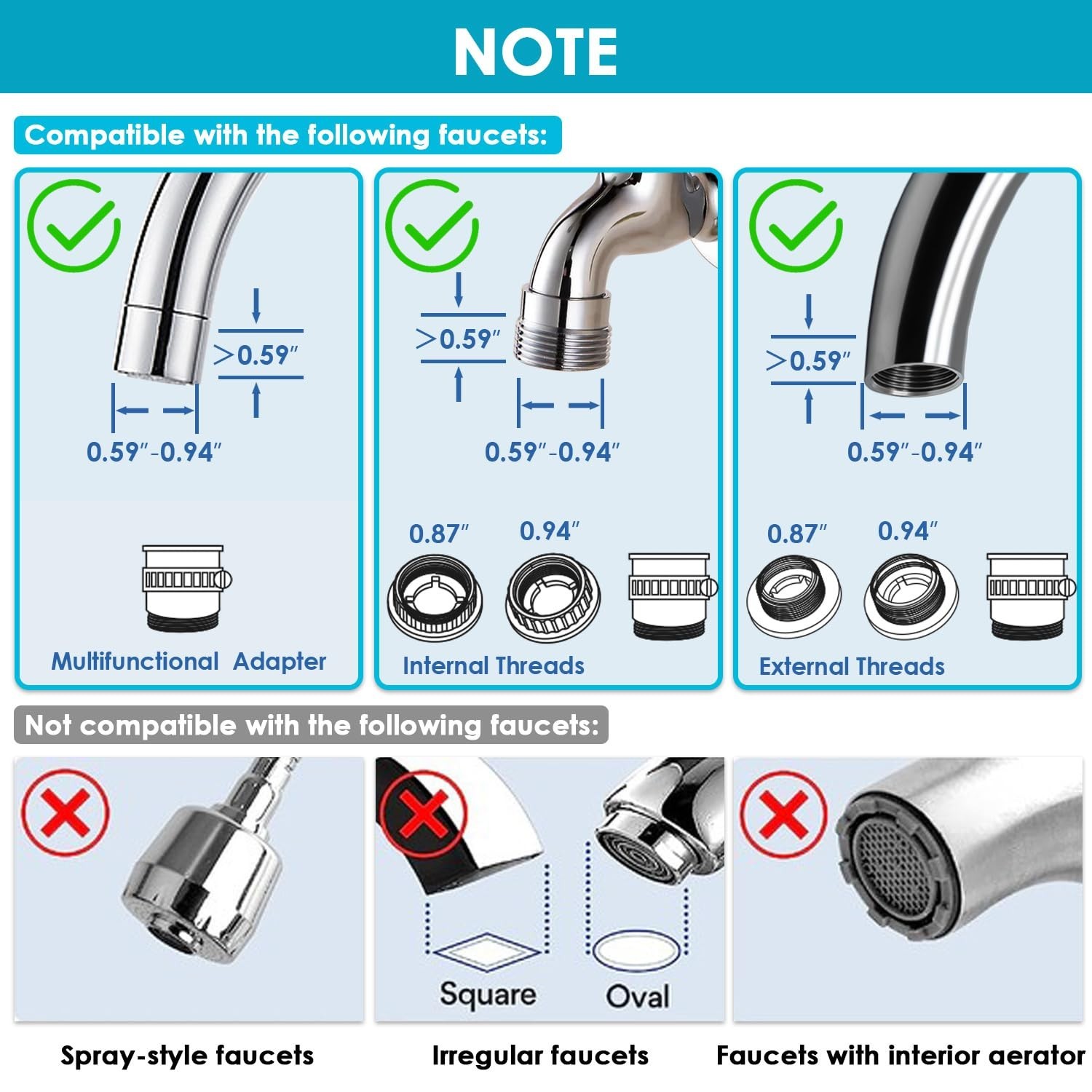 Faucet Water Filter for Sink, T1 Rapid Flow – 400 Gallons Faucet Mount Water …