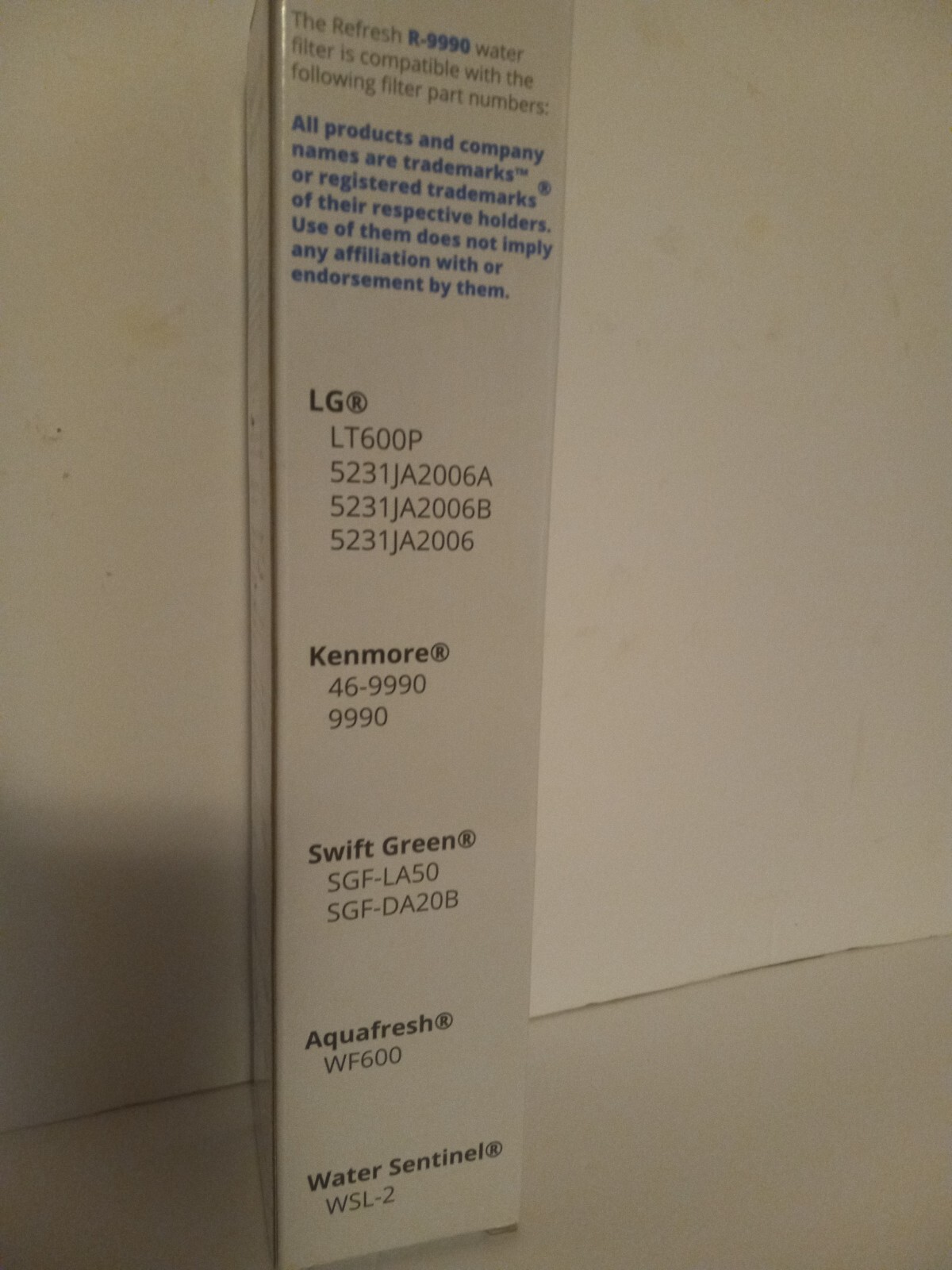Kenmore Clear! Premium Refrigerator Filter 46-9990 469990 NEW! Sealed!