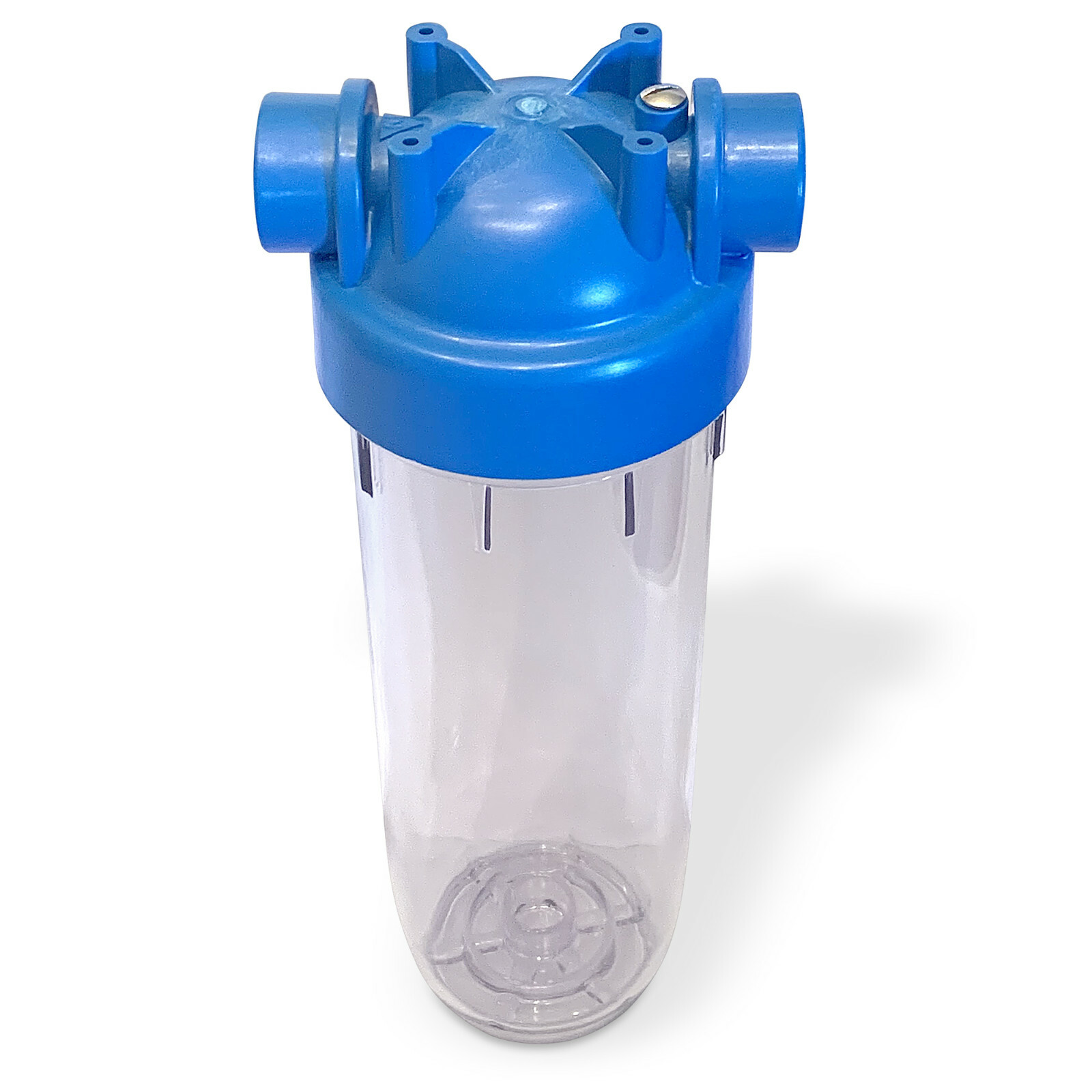 2 European Design Transparent Standard 10 inch Water Filter Housing, 3/4” Port