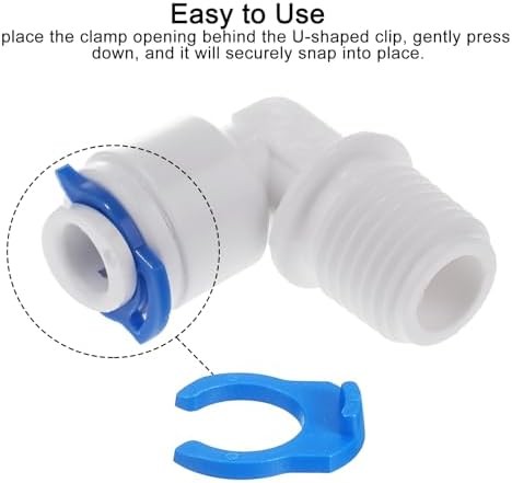 40Pcs 1/4 Inch 3/8 Inch Locking Clip Set for RO Water Filtration Systems Tube Qu