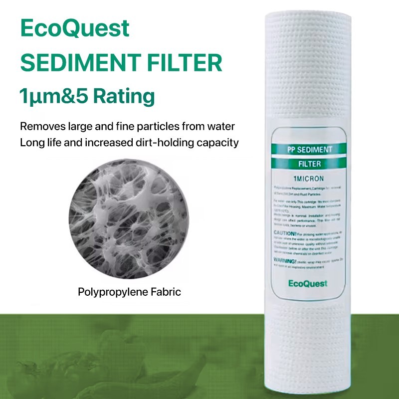 Polypropylene Cotton Water Filter 1 Micrometre/5 Micrometre Rating by EcoQuest