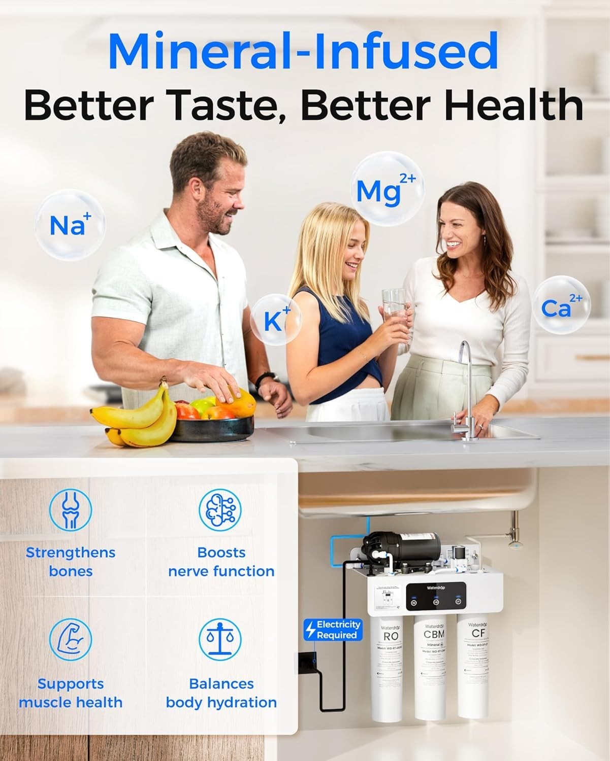 M Remineralization Reverse Osmosis Water Filter, NSF/ANSI 372 Certified, 9-Stage
