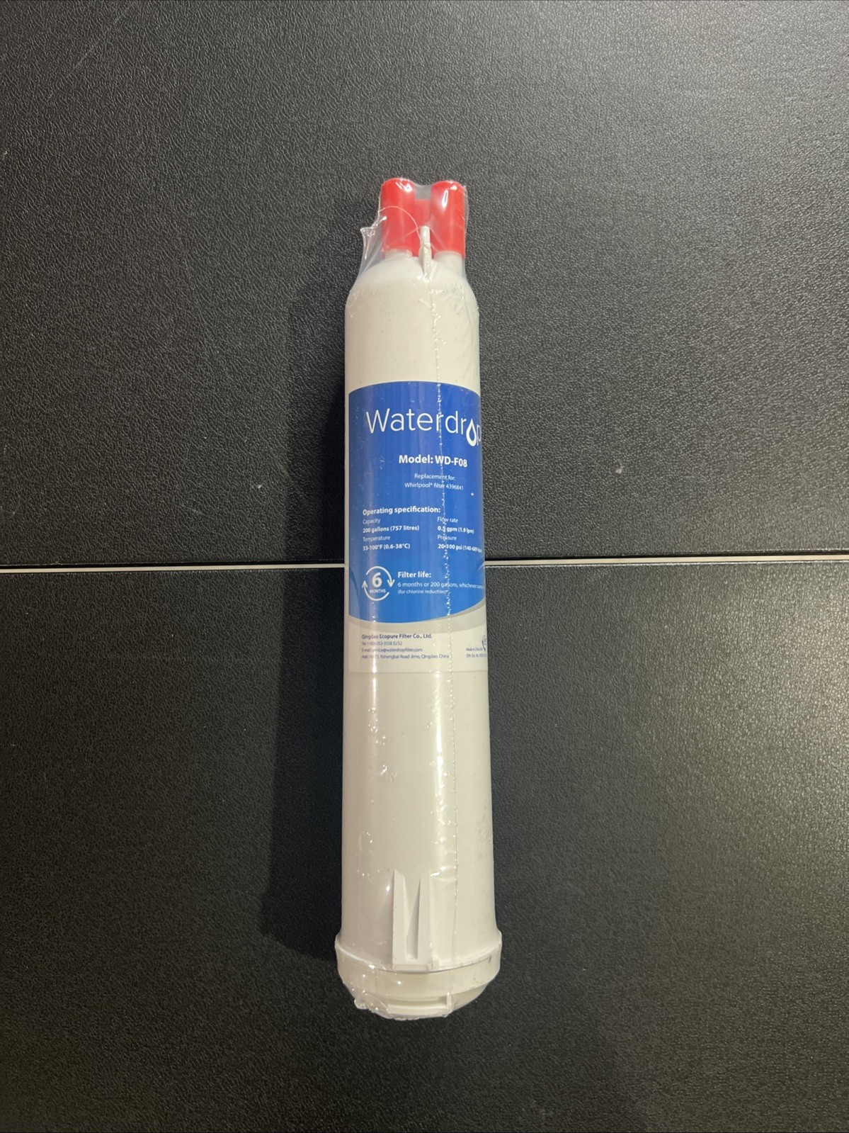 Waterdrop WD-F08 Refrigerator Water Filter, Fits Kenmore® 46-9083, 46-90309