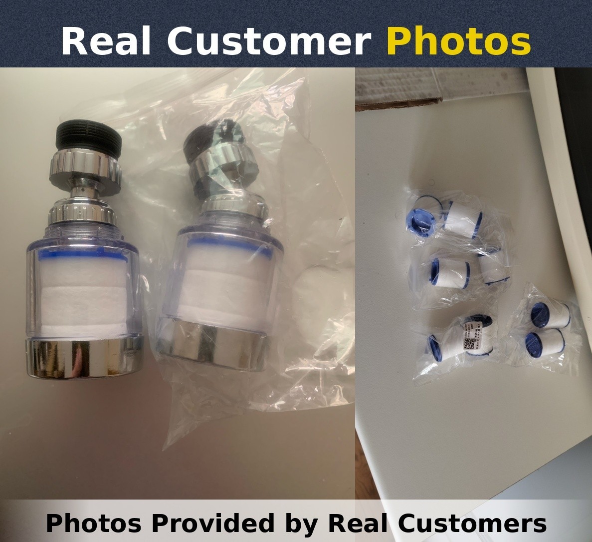 Faucet Water Filter Tap Filtration Kitchen Sink Mount Purifier System 360°Rotate