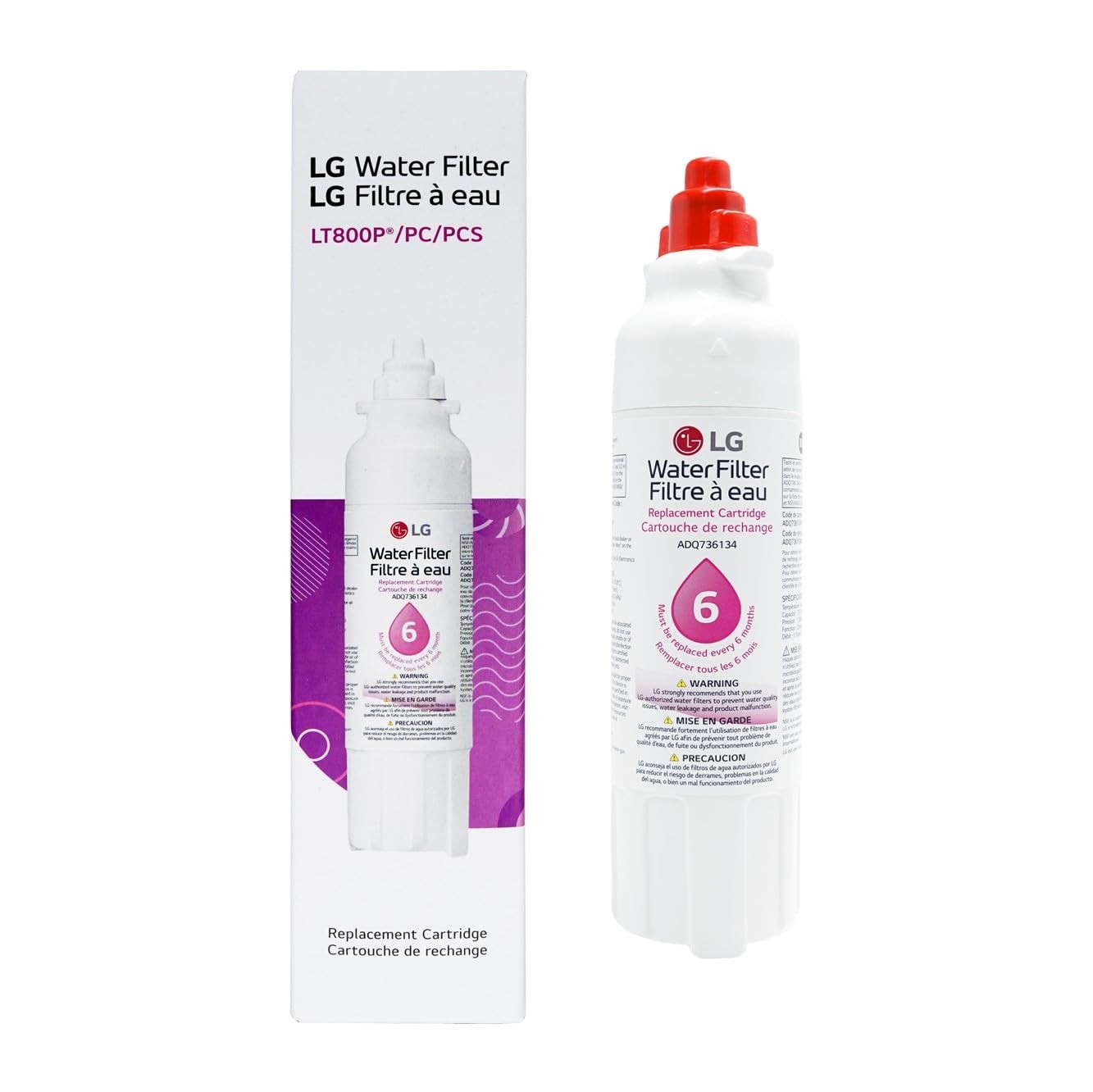LG 6-Month Twist-in Refrigerator Water Filter